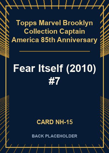 Fear Itself (2010) #7 back card image