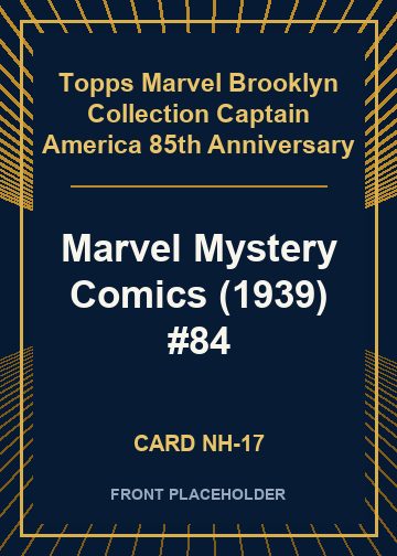 Marvel Mystery Comics (1939) #84 card thumbnail