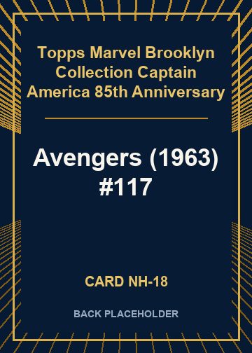 Avengers (1963) #117 back card image