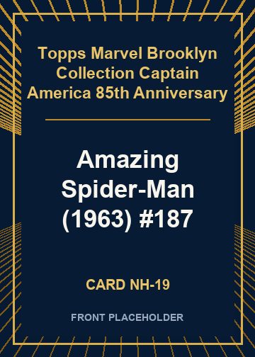 Amazing Spider-Man (1963) #187 card thumbnail