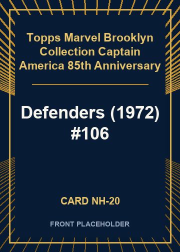 Defenders (1972) #106 front card image