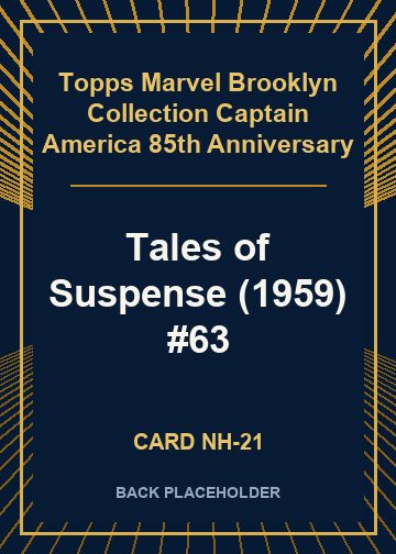 Tales of Suspense (1959) #63 back card image