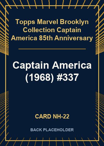 Captain America (1968) #337 back card image