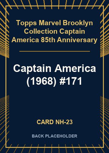 Captain America (1968) #171 back card image
