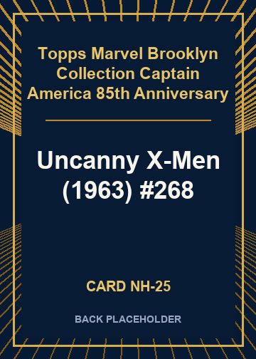 Uncanny X-Men (1963) #268 back card image