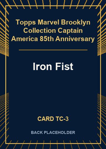 Iron Fist back card image