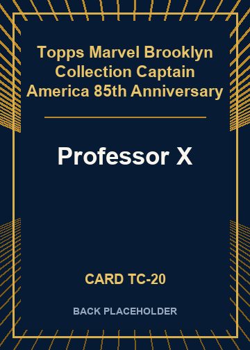 Professor X back card image