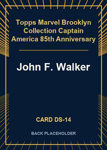 John F. Walker back card image