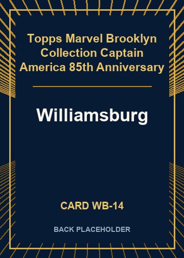 Williamsburg back card image