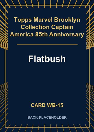 Flatbush back card image