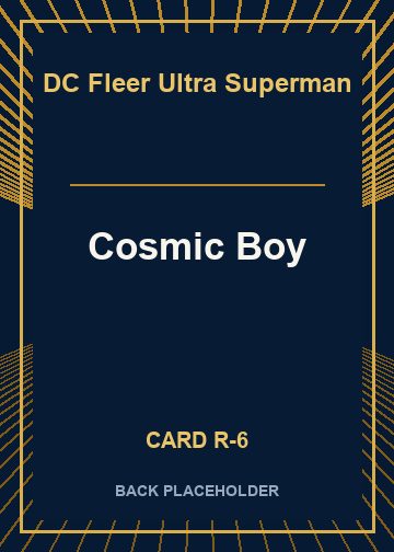 Cosmic Boy back card image