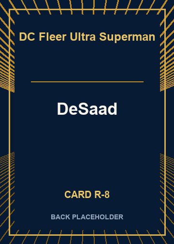 DeSaad back card image