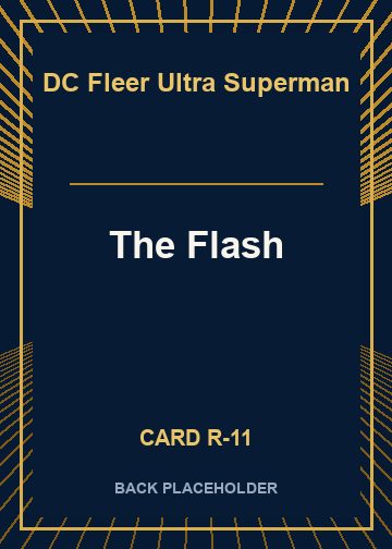 The Flash back card image