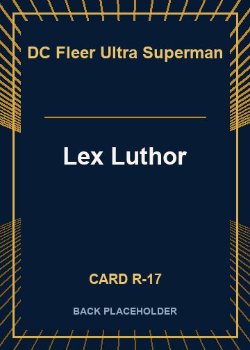 Lex Luthor back card image