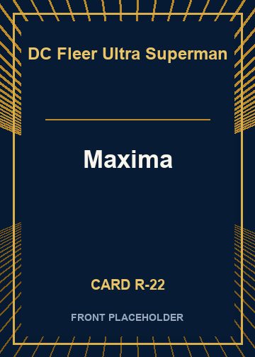Maxima front card image