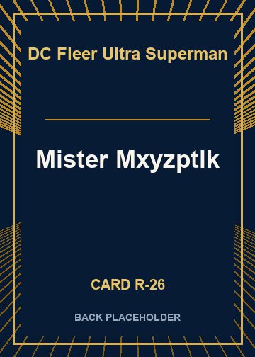 Mister Mxyzptlk back card image