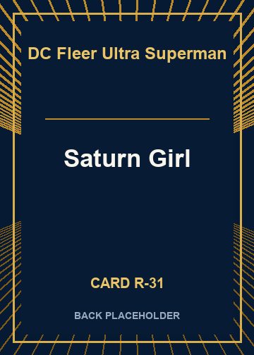 Saturn Girl back card image