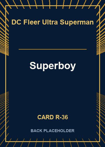 Superboy back card image
