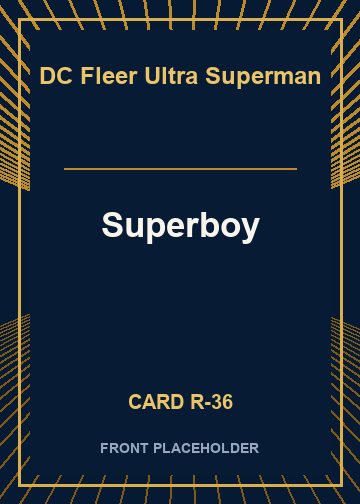 Superboy front card image