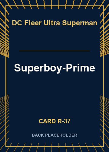 Superboy-Prime back card image