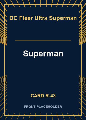 Superman front card image