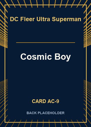 Cosmic Boy back card image