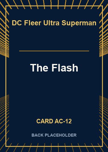 The Flash back card image