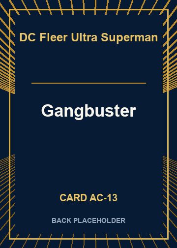 Gangbuster back card image