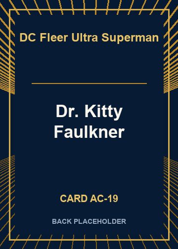 Dr. Kitty Faulkner back card image