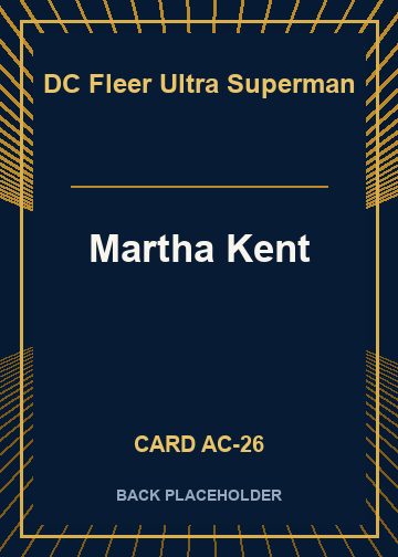 Martha Kent back card image