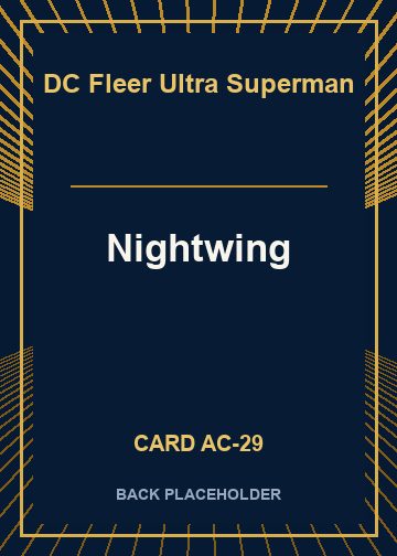 Nightwing back card image