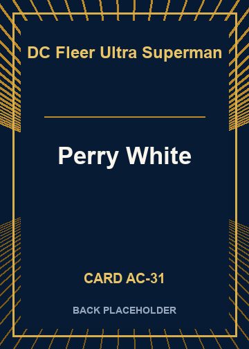 Perry White back card image