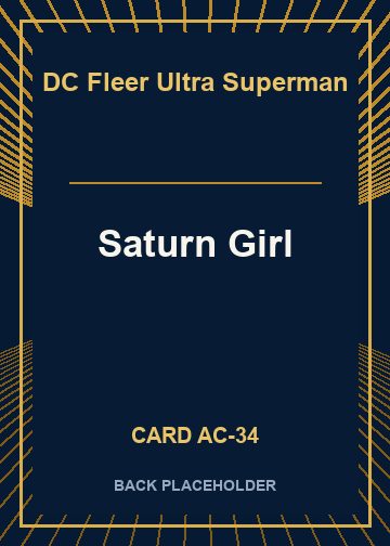 Saturn Girl back card image