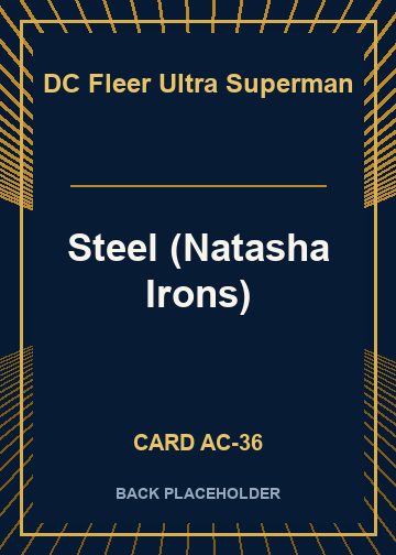 Steel (Natasha Irons) back card image