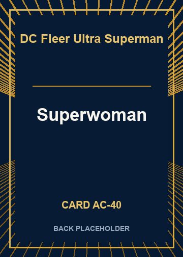 Superwoman back card image