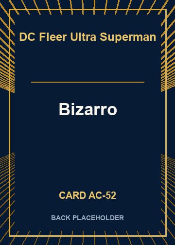 Bizarro back card image