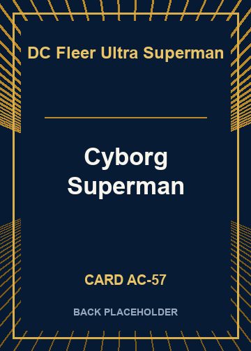 Cyborg Superman back card image