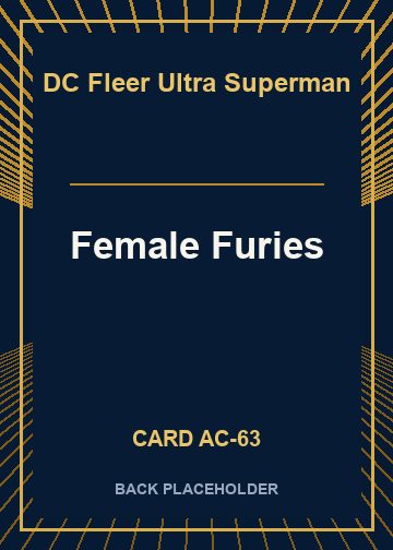 Female Furies back card image