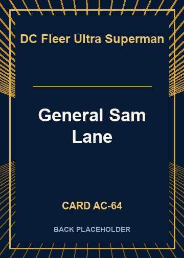General Sam Lane back card image