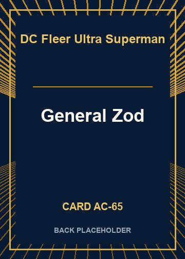 General Zod back card image