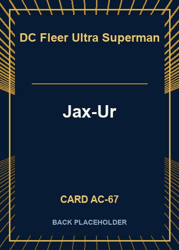 Jax-Ur back card image