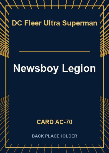 Newsboy Legion back card image