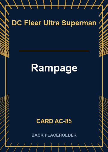 Rampage back card image