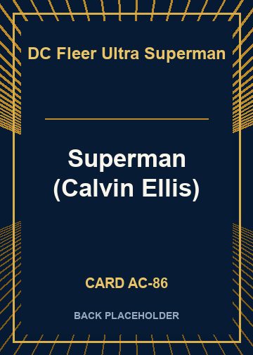 Superman (Calvin Ellis) back card image