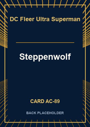 Steppenwolf back card image