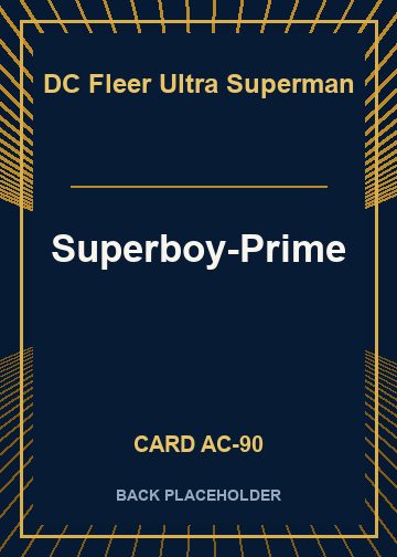 Superboy-Prime back card image