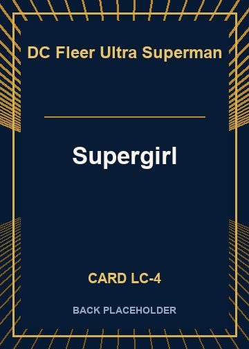 Supergirl back card image
