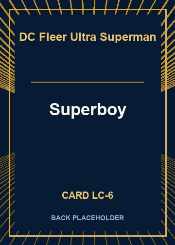 Superboy back card image