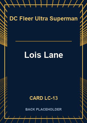 Lois Lane back card image