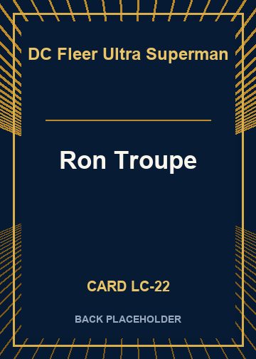 Ron Troupe back card image